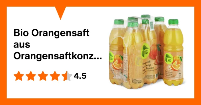 Image du produit Bio Orangensaft aus Orangensaftkonzentrat