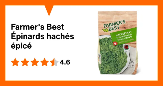 Produktbild zu Farmer's Best Épinards hachés épicé