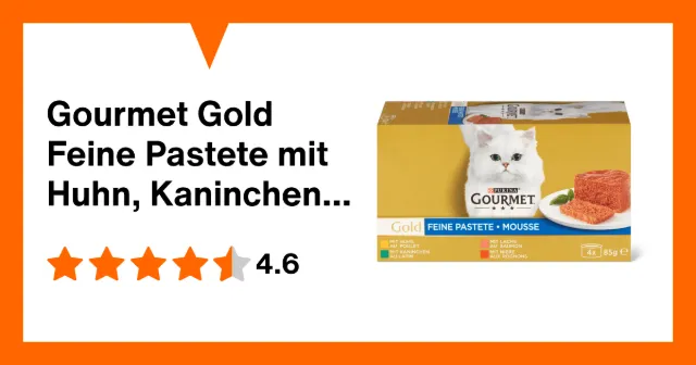 Image du produit Gourmet Gold Feine Pastete mit Huhn, Kaninchen, Lachs und Niere