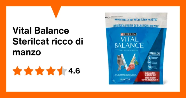 Produktbild zu Vital Balance Sterilcat ricco di manzo