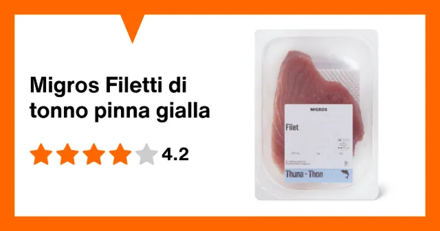 Immagine del prodotto Migros Filetti di tonno pinna gialla