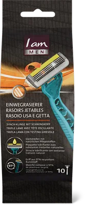 Image du produit I am Rasoi usa e getta Lama tripla con testina oscillante