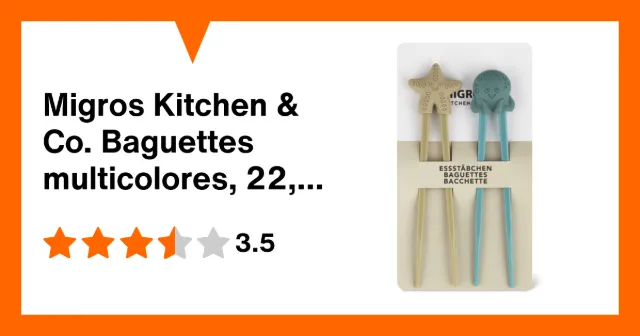Immagine del prodotto Migros Kitchen & Co. Baguettes multicolores, 22,5 cm