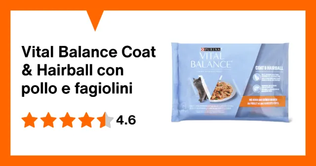 Produktbild zu Vital Balance Coat & Hairball con pollo e fagiolini