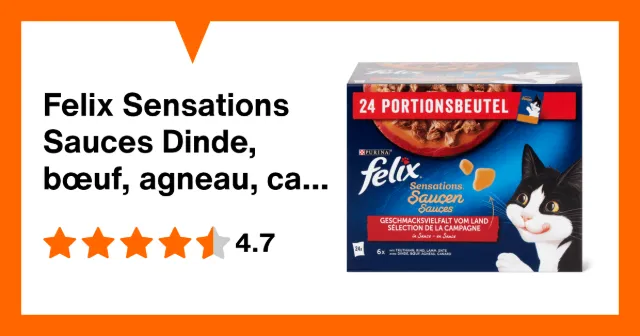 Immagine del prodotto Felix Sensations Sauces Dinde, bœuf, agneau, canard