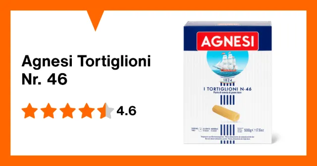 Produktbild zu Agnesi Tortiglioni Nr. 46