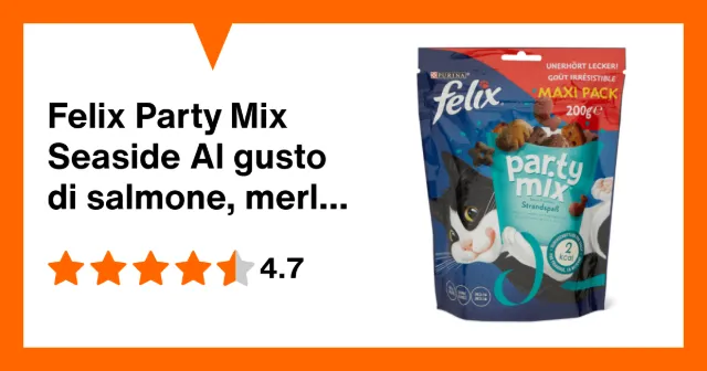Immagine del prodotto Felix Party Mix Seaside Al gusto di salmone, merluzzo nero e trota