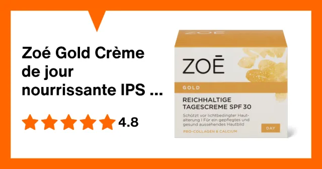 Image du produit Zoé Gold Crème de jour nourrissante IPS 30