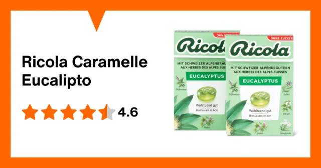 Image du produit Ricola Caramelle Eucalipto