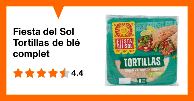 Image du produit Fiesta del Sol Tortillas de blé complet