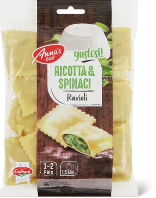 Immagine del prodotto Anna's Best Raviolis Ricotta e spinaci