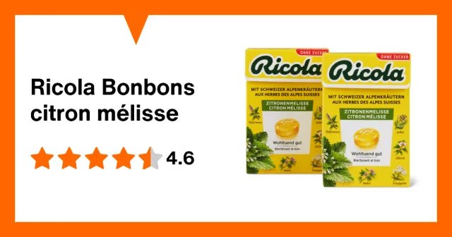 Image du produit Ricola Bonbons citron mélisse
