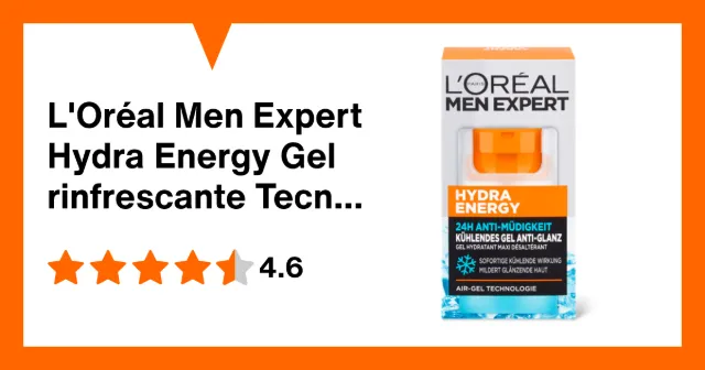 Image du produit L'Oréal Men Expert Hydra Energy Gel rinfrescante Tecnologia Air-Gel