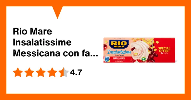 Image du produit Rio Mare Insalatissime Messicana con fagioli rossi, mais e peperoni