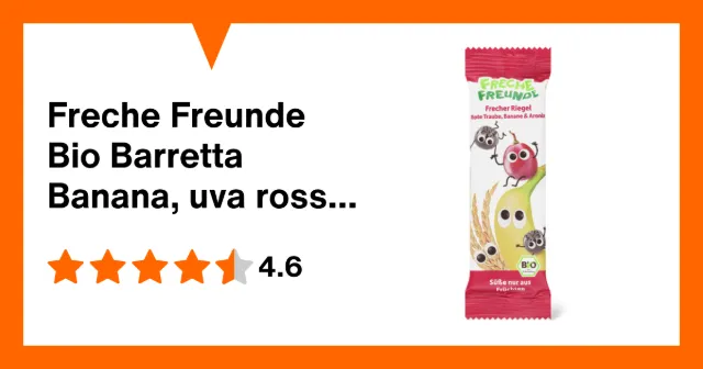 Immagine del prodotto Freche Freunde Bio Barretta Banana, uva rossa e aronia