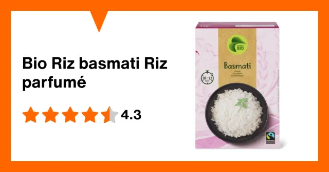 Produktbild zu Bio Riz basmati Riz parfumé
