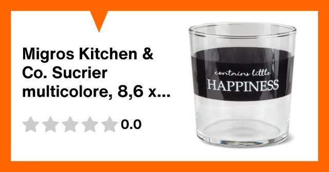 Immagine del prodotto Migros Kitchen & Co. Sucrier multicolore, 8,6 x 9 cm