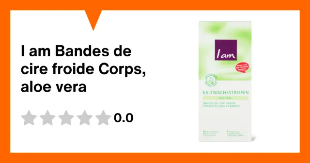 Image du produit I am Bandes de cire froide Corps, aloe vera
