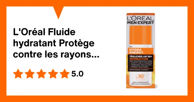 Image du produit L'Oréal Fluide hydratant Protège contre les rayons UV, IPS 50