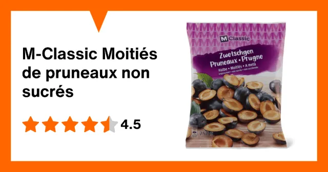 Image du produit M-Classic Moitiés de pruneaux non sucrés