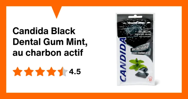 Immagine del prodotto Candida Black Dental Gum Mint, au charbon actif