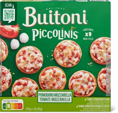 Image du produit Buitoni Piccolinis mini Pizze Pomodoro Mozzarella