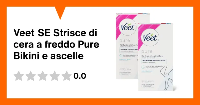 Immagine del prodotto Veet SE Strisce di cera a freddo Pure Bikini e ascelle