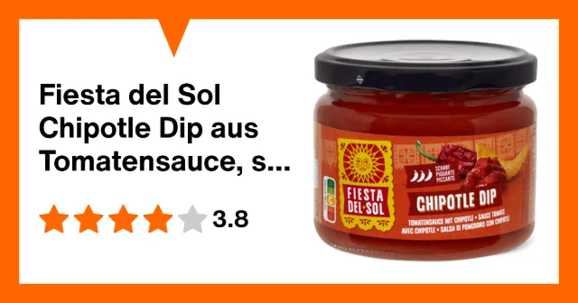Image du produit Fiesta del Sol Chipotle Dip aus Tomatensauce, scharf