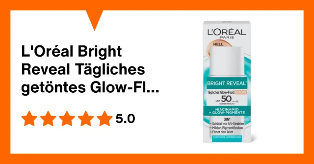 Produktbild zu L'Oréal Bright Reveal Tägliches getöntes Glow-Fluid LSF 50