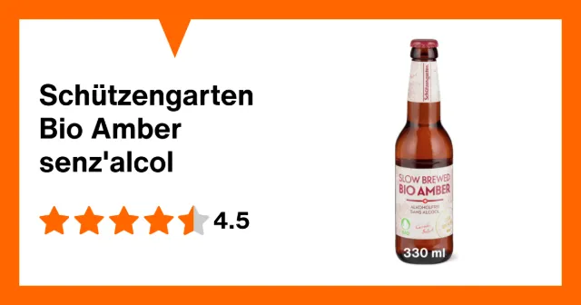 Immagine del prodotto Schützengarten Bio Amber senz'alcol