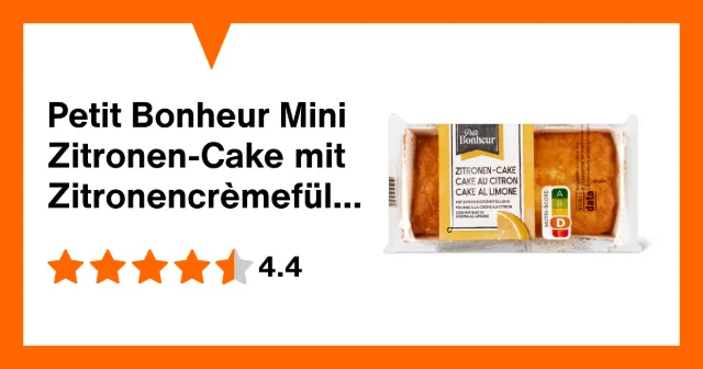 Immagine del prodotto Petit Bonheur Mini Zitronen-Cake mit Zitronencrèmefüllung
