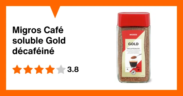 Immagine del prodotto Migros Café soluble Gold décaféiné