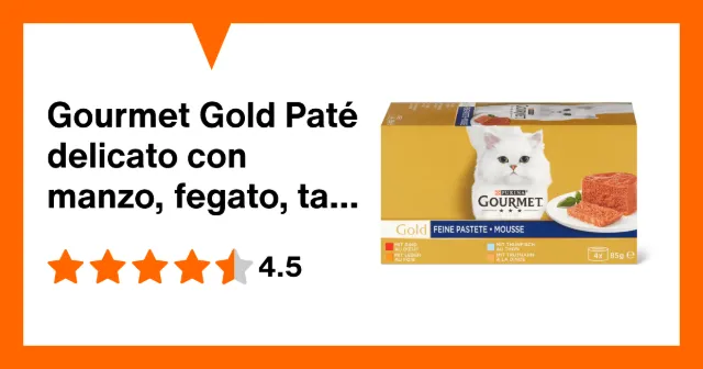Immagine del prodotto Gourmet Gold Paté delicato con manzo, fegato, tacchino e tonno