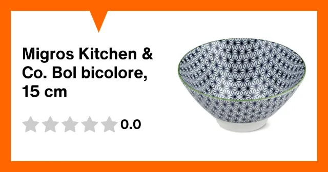 Immagine del prodotto Migros Kitchen & Co. Bol bicolore, 15 cm