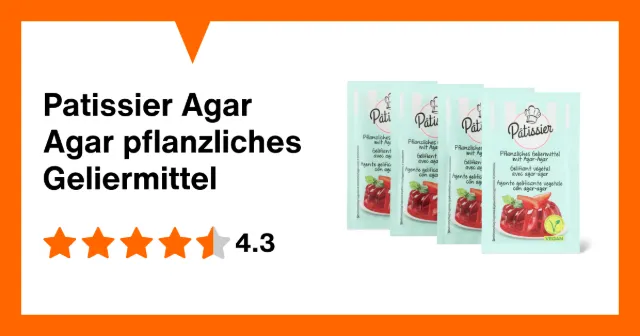 Immagine del prodotto Patissier Agar Agar pflanzliches Geliermittel