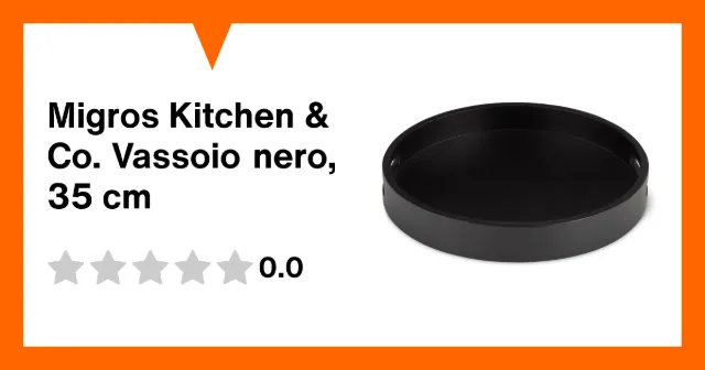 Produktbild zu Migros Kitchen & Co. Vassoio nero, 35 cm