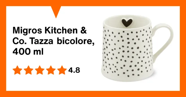 Produktbild zu Migros Kitchen & Co. Tazza bicolore, 400 ml