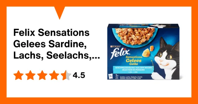 Immagine del prodotto Felix Sensations Gelees Sardine, Lachs, Seelachs, Forelle