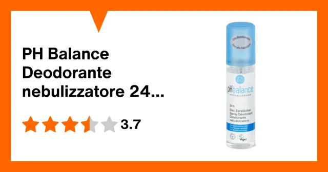 Immagine del prodotto PH Balance Deodorante nebulizzatore 24h, senza sali di alluminio