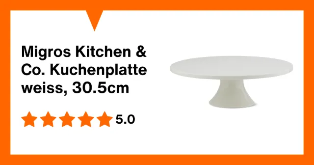 Produktbild zu Migros Kitchen & Co. Kuchenplatte weiss, 30.5cm