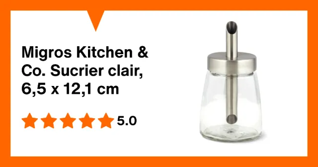 Image du produit Migros Kitchen & Co. Sucrier clair, 6,5 x 12,1 cm