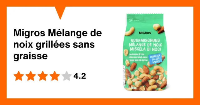 Immagine del prodotto Migros Mélange de noix grillées sans graisse