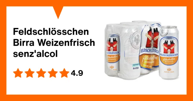 Immagine del prodotto Feldschlösschen Birra Weizenfrisch senz'alcol