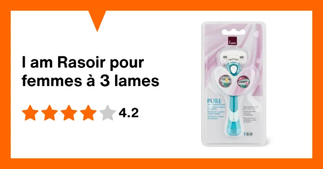 Image du produit I am Rasoir pour femmes à 3 lames