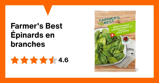 Produktbild zu Farmer's Best Épinards en branches