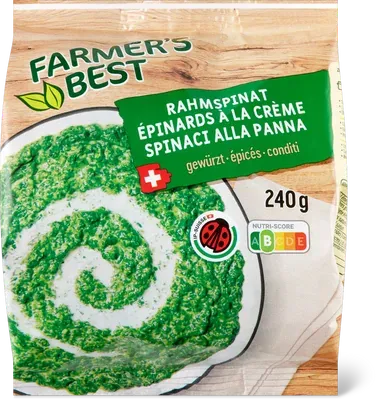 Image du produit Farmer's Best Spinaci alla panna conditi
