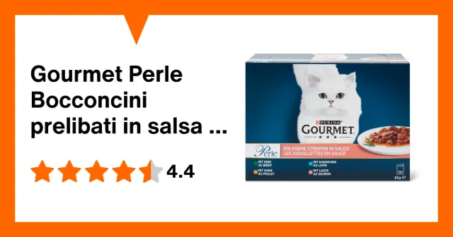 Image du produit Gourmet Perle Bocconcini prelibati in salsa con manzo, pollo, coniglio e salmone