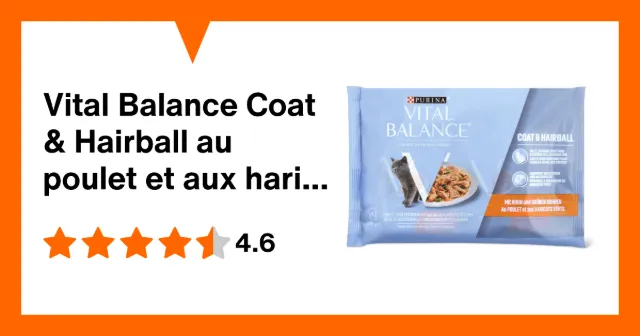 Produktbild zu Vital Balance Coat & Hairball au poulet et aux haricots verts