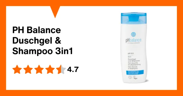 Image du produit PH Balance Gel douche et shampooing 3 in 1