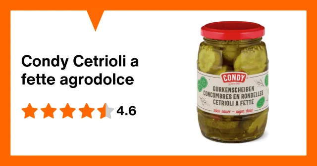 Immagine del prodotto Condy Cetrioli a fette agrodolce